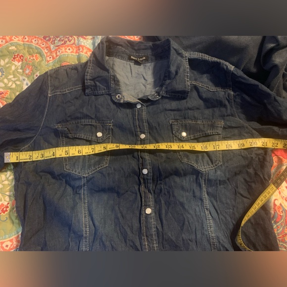 Denim Button-up Boho Country Shirt - Picture 8 of 9